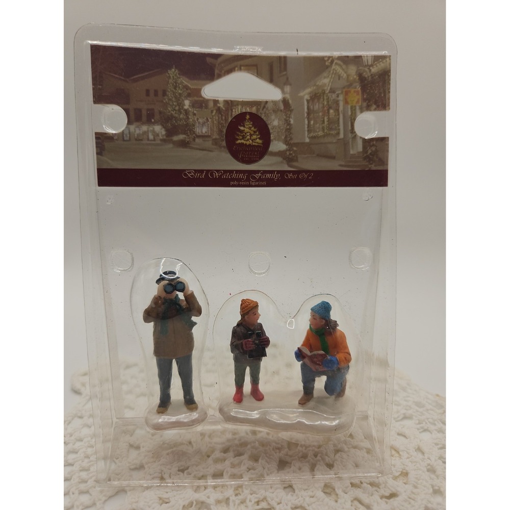 2004 Lemax Christmas Figure / BIRD WATCHING FAMILY / Retired